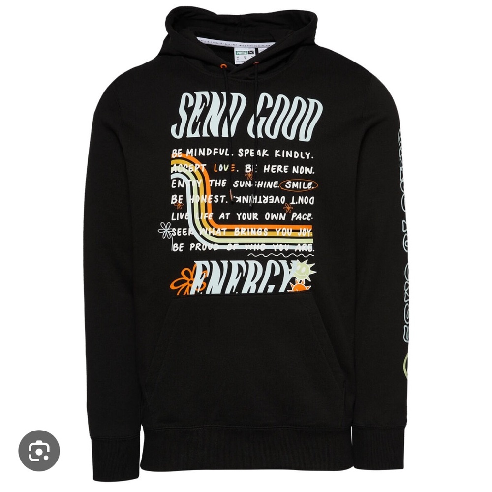 Puma | PPE Black Graphic Hoodie